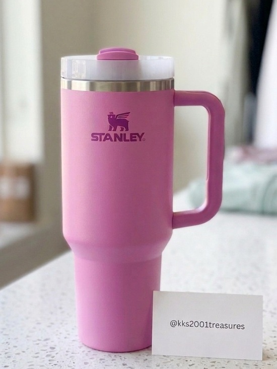 Stanley Other - Stanley flowstate ice cold 40 oz. Pink magenta Tumbler water bottle drink matte